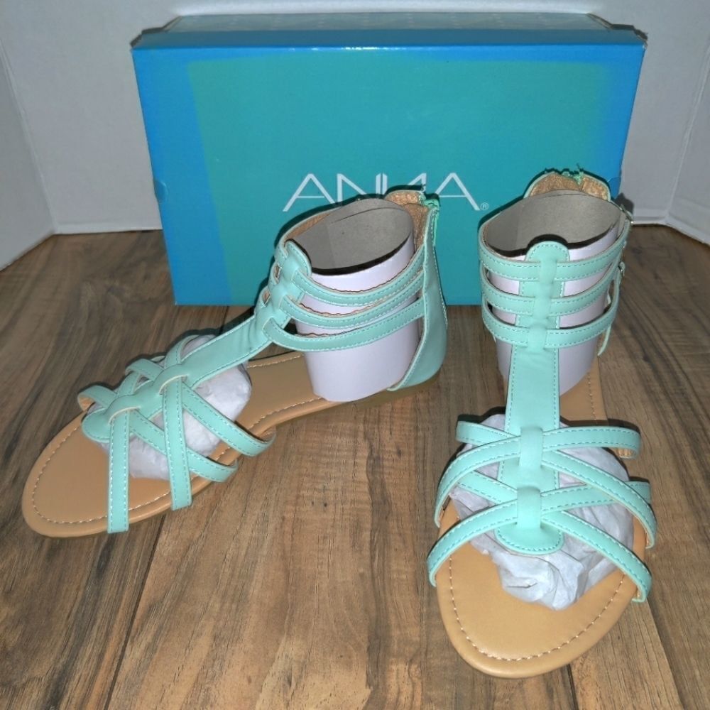 ANNA Gladiator Sandals Mavis-7 Mint Color Women's Size: 5½ NEW